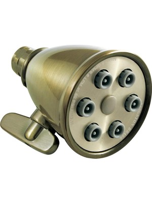 Astraltech Brass K138A3 Victorian Duş Başlığı, Antik Pirinç 2,94 x 2,94 x 4