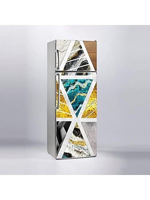 Astraltech Buzdolabı Sticker Kaplama Dolap Kaplama Etiketi Üçgen Dekor