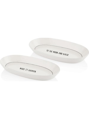 Astraltech The Mia Daily Tunes Oval Servis 2li Set 29CM