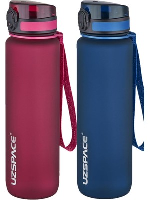Astraltech Uzspace 2'li Tritan Matara Seti 1000 ml Büyük Boy 14 Farklı Renk Seçeneği Fiftyfifty