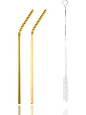 Astraltech Mithra Life 2 Adet Metal Paslanmaz Gold Pipet ve Temizleme Fırçası MIT1217