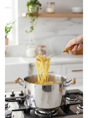 Astraltech Bambum Mundo - Bambu Saplı Spagetti Kaşığı 29 * 7,5cm