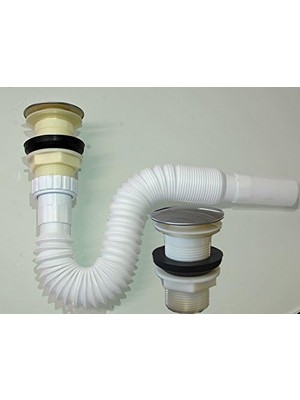 Astraltech Ekershop Esnek Sifon Gider Garnitürü Pop Up Tahliye Vanası Tahliye Lavabo