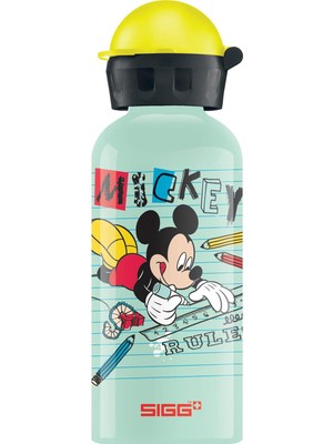Astraltech Sigg - Kbt Disney Mickey Mouse School Alüminyum Içecek Şişesi, Sızdırmaz ve Kırılmaz, Tüy Kadar Haf