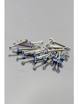 Astraltech Rouge Moulin Mavi Taşlı Hızma Piercing TDGR00411, Mavi