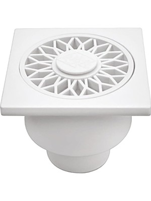 Astraltech BADEM10 Yer Süzgeci Banyo Izgara Lavabo Pis Su Gideri Kapak Kapağı Alttan Giderli Yer Sifonu