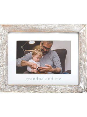 Astraltech Pearhead Grandpa & Me Keepsake Rustik Resim Çerçevesi, Babalar Günü Hediyesi Büyükbaba Için Eskitil