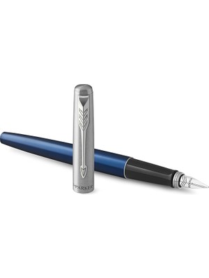 Astraltech Parker Jotter Mavi Krom Tasarımlı Dolma Kalem, Orta Kalınlıkta Uç, Mavi Mürekkep