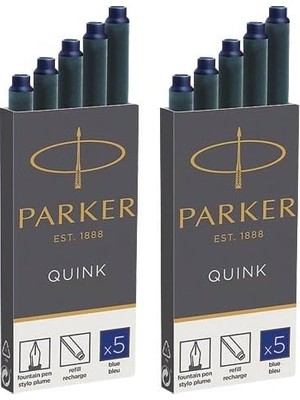Astraltech Parker Büyük Hacimli Mürekkep Kartuşları Quink, Mavi 3501179503844