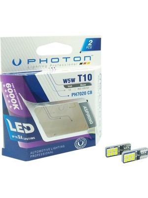 Astraltech Photon Ampul T10 W5W 6+6 LED (2'li Blister) Pht PH7020 B2