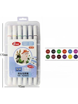 Astraltech Valkyrie 12 Adet Slim Marker Kalem Seti