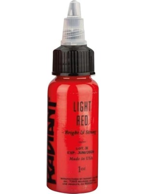 Astraltech Light Red - Radiant Tattoo Dövme Boyası - 1OZ/30ML
