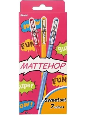Astraltech Pentel 1.0 mm Parlak Jel Roller Kalem - 7 Adet Blisterli - Mattehop