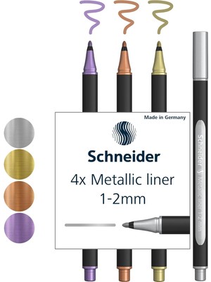 Astraltech Schneider Metali̇k Liner 020 1-2mm 4-Lü Set ML02011501