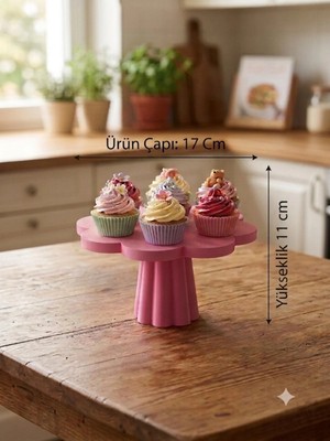 Mazaka Studio Ayaklı Stans Pembe Cupcake