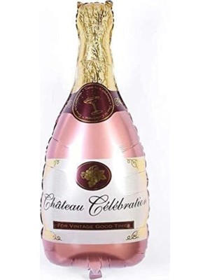 Astraltech Beysüs Rose Gold Şampanya Şişesi Şekilli Folyo Balon