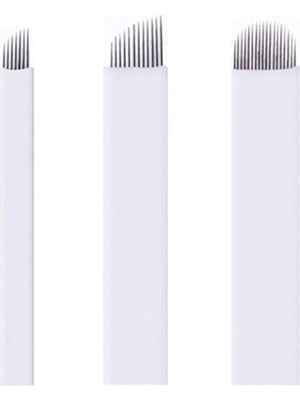Astraltech Microblading Iğneleri 60 Adet S7, S12, U18 Çeşitli Kalıcı Makyaj Manuel Kaş Dövme Iğnesi Microbladi
