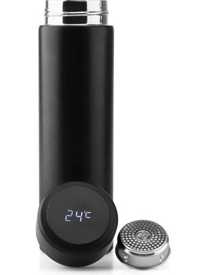 Astraltech Mobee Siyah Dokunmatik Ekranlı Sıcaklık Göstergeli Demleme Üniteli Vakum Pedli Akıllı Termos 480 ml