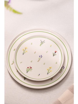 Astraltech Botanical Seramik 4'lü Pasta Tabağı Seti 20 cm
