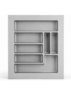 Astraltech Plastik Çekmece Içi Düzenleyici 58 x 49 cm Derin Kaşıklık Bıçak Kaşık Çatal ( 1 Adet ) Standart Ölç