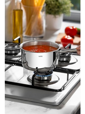 Astraltech Nehir Silver Çelik Sosluk 12 cm Kapaksız