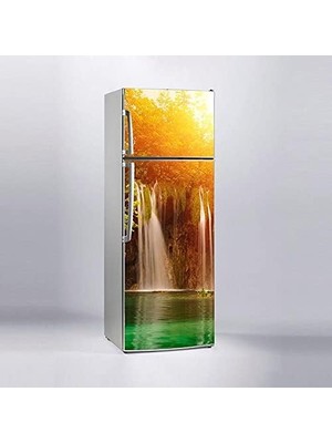 Astraltech Buzdolabı Sticker Kaplama Dolap Kaplama Etiketi Şelale Ağaç