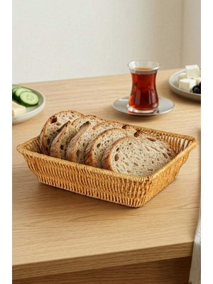 Astraltech Digithome Dikdörtgen Rattan Mini Ekmek Sepeti - BB6061
