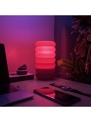 Astraltech Haymalab Zen Nervür Rgb Masa Lambası - & Sesli Komut, 16 Milyon Renk Led, Tuya/smart Life/goog