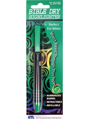Astraltech Bible Dry Highlighter - Green Carded