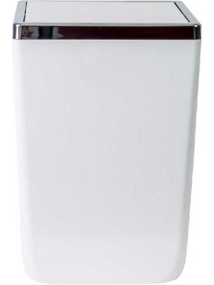 Astraltech Primanova Toskana Kapaklı Kova, Plastik/çelik, 6 Lt, 175 x 175 x 260 Mm, Beyaz