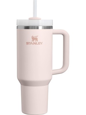 Astraltech Stanley Quencher Pipetli Termos Bardak, 1.18 Litre, Pembe Kuvars (Rose Quartz)