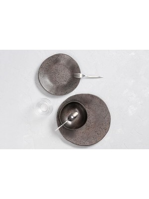 Astraltech Porland Stoneware Ironstone 3 Parça Tek Kişilik Yemek Takımı