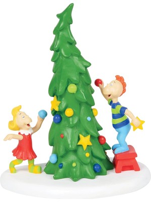 Astraltech Department 56 Dr. Seuss The Grinch Village Accessories Whoville Noel Ağacı Figürü, 10 Cm, Çok Renkl