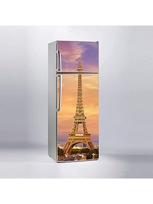 Astraltech Buzdolabı Sticker Kaplama Dolap Kaplama Etiketi Döşeme Eyfel Kulesi