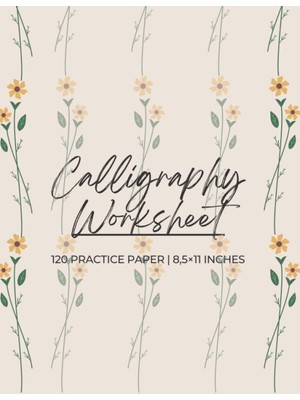 Astraltech Calligraphy Set For Beginners: 120 Sheet Of Calligraphy Practive Paper Hand Lettering Workbook 8,5×