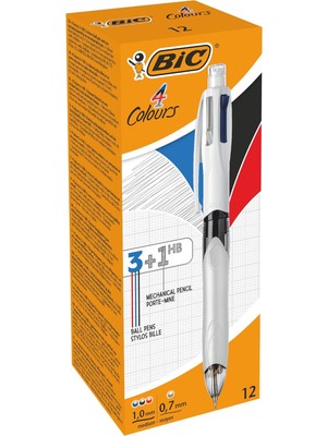 Astraltech Bic 4 Colour Multifunction Black/blue/red/pencil PK12