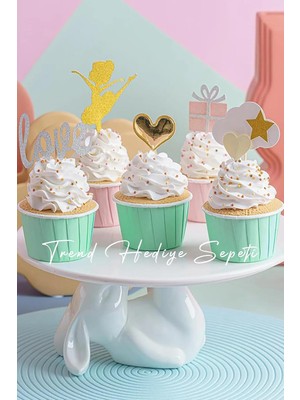 50'li Soft Mint Yeşili Muffin Cupcake Kalıbı Kek Kapsülü, Muffin Kek Kalıbı, Airfryer Uyumlu