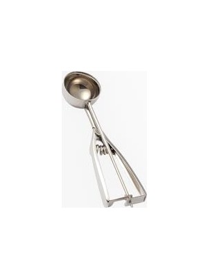 Paslanmaz Çelik Dondurma Kaşığı – 4 cm Kepçe – 20.5 cm Uzunluk – Ergonomik Tutma – Profesyonel Porsiyon Kaşığı – Çelik Yay Mekanizmalı