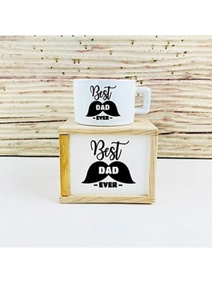 Ahşap Kutunda Best Dad Kupa Bardak