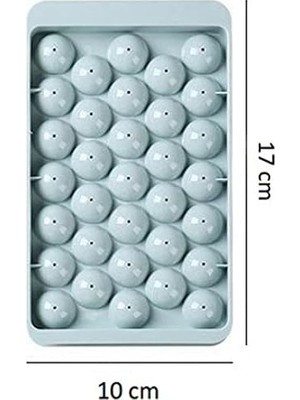 33 Hazneli Pürüzsüz Küre Buz Kalıbı 17-10 cm Buzluk