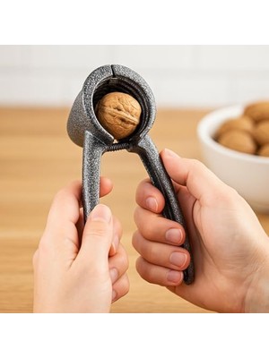 Döküm Ceviz ve Fındık Kıracağı – Ergonomik Saplı, Kaymaz Yüzeyli, Dayanıklı Dökümalüminyum, Fındık Badem Kıracağı – Güçlü Yay Sistemi ile Kolay Kırma