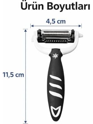 Profesyonel Paslanmaz Çelik Sebze Meyve Soyucu Ergonomik Tutma Saplı Kaymaz Kabuk Soyacağı Patates Havuç Elma Salatalık Kabak Için Çok Amaçlı Dayanıklı Keskin Mutfak Soyma Aparatı