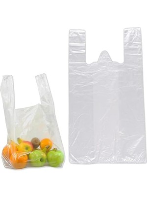 Selfex Rulo Şeffaf Market Poşet Torba - Hışır Atlet Poşet -Küçük Boy - 200 Adet