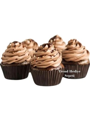 Takribi 200 Adet Orta Boy Kahverengi Muffin Kek Kalıbı, Browine Kalıbı 50X30 Mm, Cupcake Kağıdı