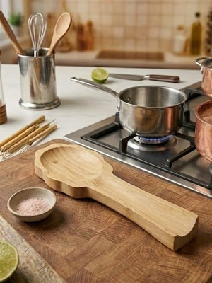 Bambu Çiçek Kaşık Altlığı / Kaşıklık