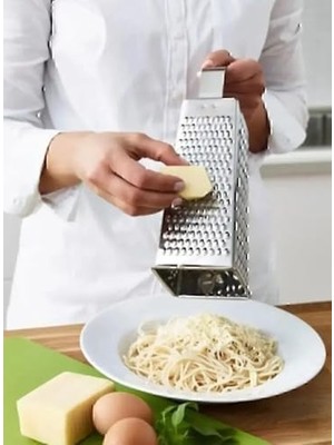 Metal Rende, Paslanmaz Çelik, Çok Amaçlı ve Dayanıklı Tasarım, Sebze, Peynir ve Meyve Rendesi, Ergonomik Saplı, Kolay Temizlenebilir, Mutfak Için Pratik ve Şık