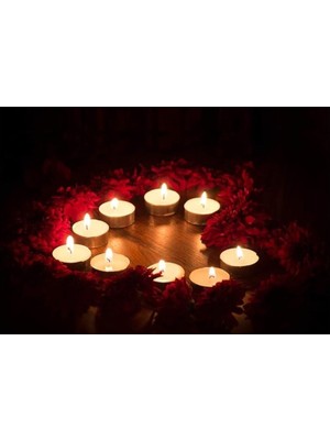 Astraltech Mum 25'li̇ Tealight 10 gr Beyaz