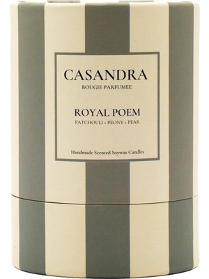 Astraltech Casandra Royal Poemsoya Mum – Patchouli & Şakayık & Armut Kokulu Dekoratif Aromaterapi Mum