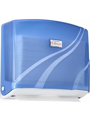 Flosoft Z Katlamalı Kağıt Havluluk 200'LÜ - Pratik Kullanım, Hijyenik Tasarım ve Kolay Montaj - Kağıt Havlu Peçetelik (F177-MAVI)