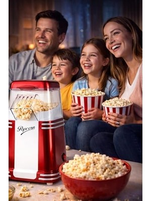 Thomax PM-1300-S Mısır Patlatma Makinesi Yağsız ve Sağlıklı Popcorn